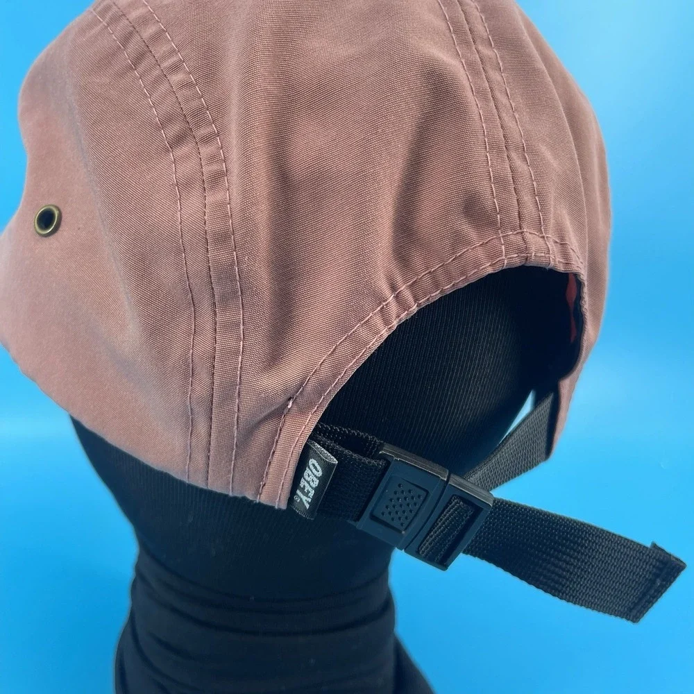 OBEY Worldwide Pink Strapback Hat Cap One Size Adjustable Streetwear